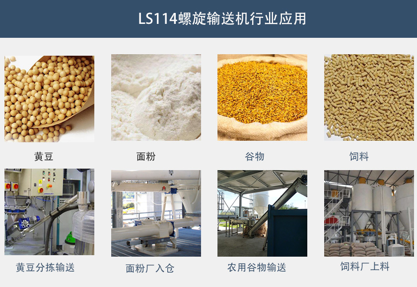 LS114螺旋输送机行业应用